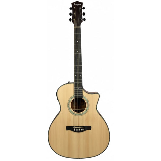 Scorpion SA190CEQ Dreadnought Spruce Plywood Cutaway Acoustic Electric Guitar
