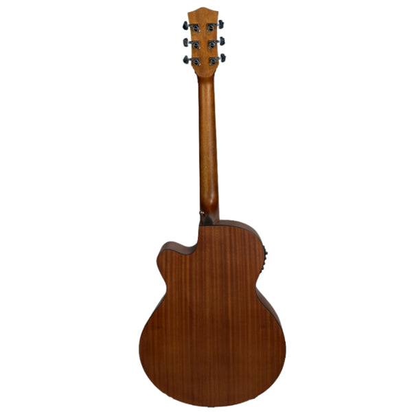 Scorpion SA50CEQ Dreadnought Cutaway Sapele Top Body Acoustic Electric Guitar
