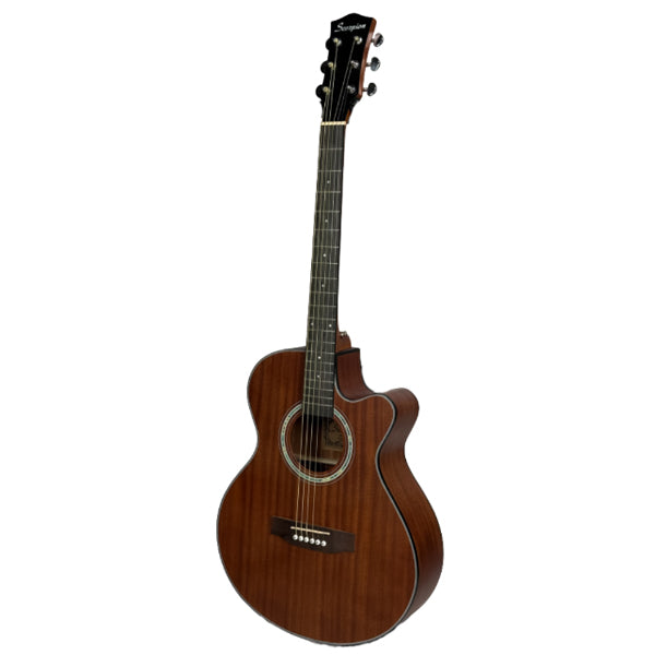 Scorpion SA50CEQ Dreadnought Cutaway Sapele Top Body Acoustic Electric Guitar
