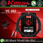 Kirlin YE-362 3.5MM TRS to Dual 1/4" Mono Plug Tip Ring Entry Y-Cable Patch Cable - 2 Meter Black (YE362)