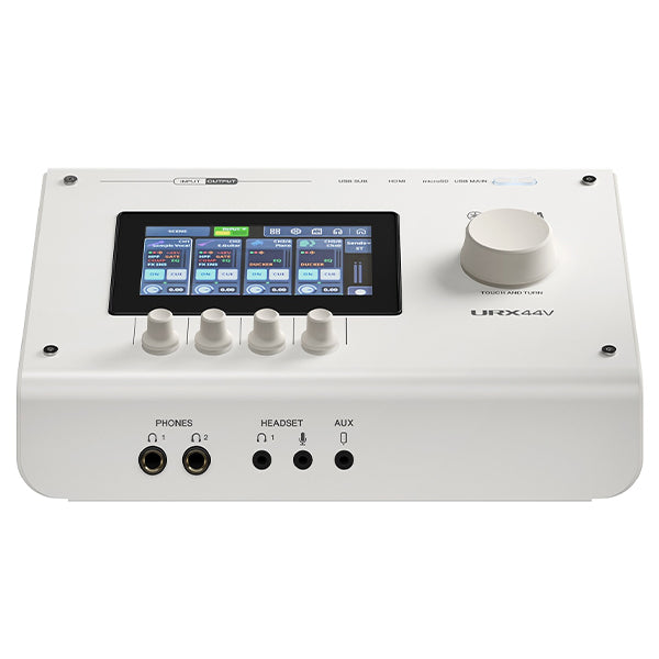 Yamaha URX44V USB-C Audio and Video Interface with LCD Screen and Touchscreen Display