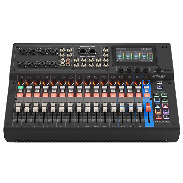 Yamaha MGX16V 22 Channel Compact Digital Mixer with Video Interface and Bluetooth