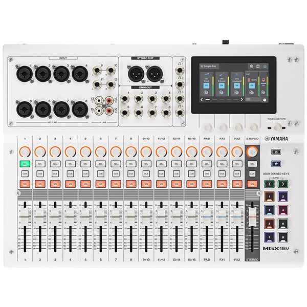 Yamaha MGX16V 22 Channel Compact Digital Mixer with Video Interface and Bluetooth