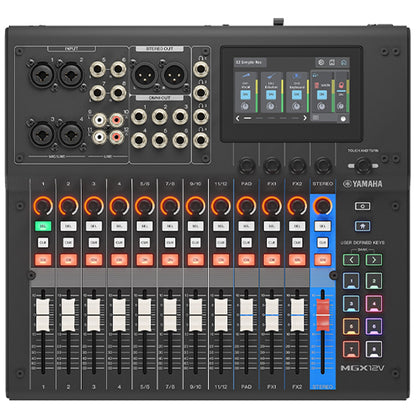 Yamaha MGX12V 18 Channel Digital Mixer Mixing Concle with Video Interface and Bluetooth