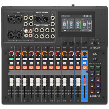 Yamaha MGX12 18 Channel Digital Mixer Mixing Console With Audio Interface and Bluetooth