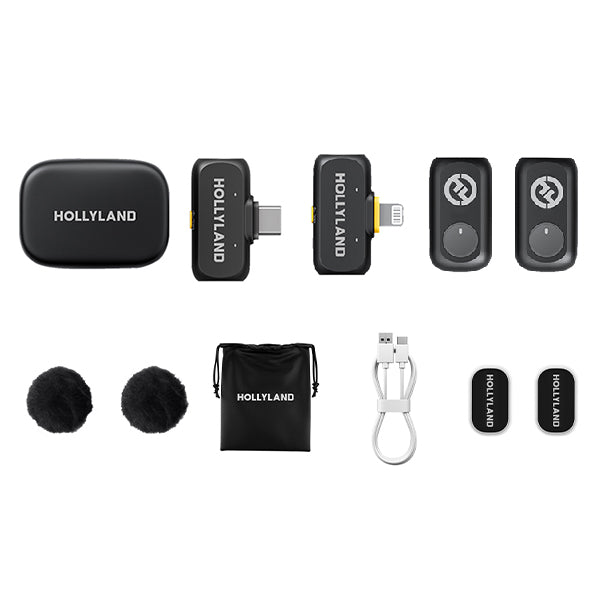 Hollyland Lark A1 Combo 2 Person Wireless Lavalier Microphone with 3 Level of Noise Cancellation
