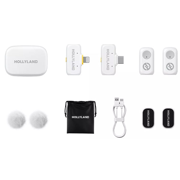 Hollyland Lark A1 Combo 2 Person Wireless Lavalier Microphone with 3 Level of Noise Cancellation