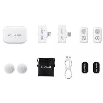 Hollyland Lark A1 Combo 2 Person Wireless Lavalier Microphone with 3 Level of Noise Cancellation