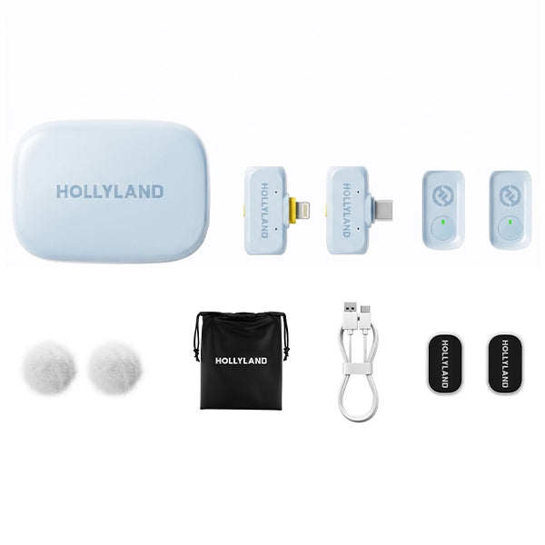 Hollyland Lark A1 Combo 2 Person Wireless Lavalier Microphone with 3 Level of Noise Cancellation