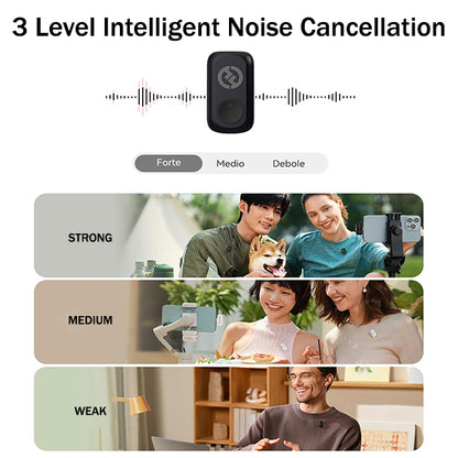 Hollyland Lark A1 Combo 2 Person Wireless Lavalier Microphone with 3 Level of Noise Cancellation