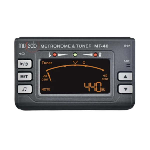 Musedo MT-40 3 in 1 Metronome Chromatic Tuner and Tone Generator for All Instrument (MT40 MT 40)