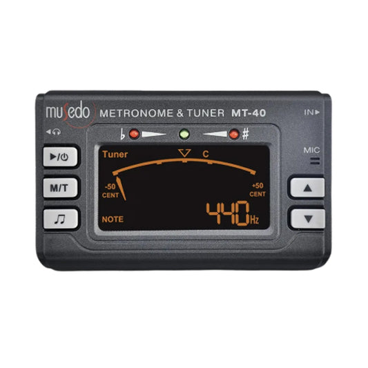 Musedo MT-40 3 in 1 Metronome Chromatic Tuner and Tone Generator for All Instrument (MT40 MT 40)