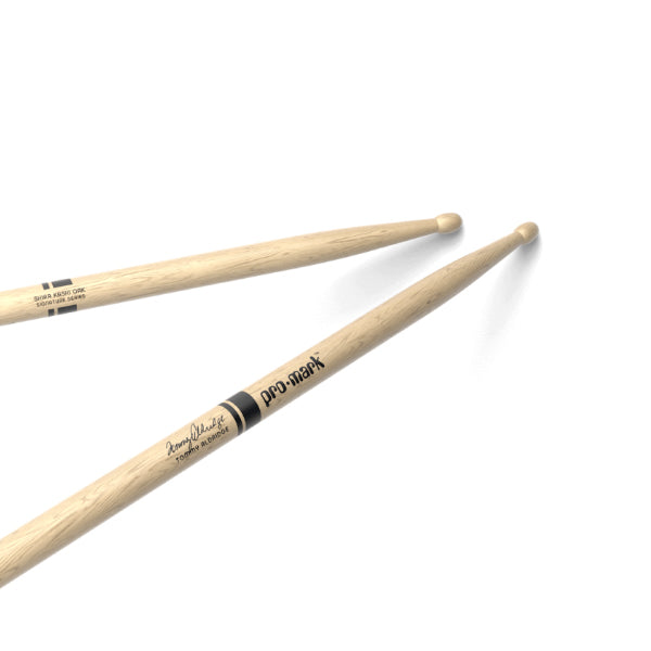 ProMark PW2SW Tommy Aldridge Lacquered Shira Kashi Oak Oval Wood Tip Drumsticks