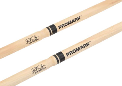 Promark RBBGBGW Bob Gatzen Lacquered Hickory Barrel Wood Tip Drumsticks