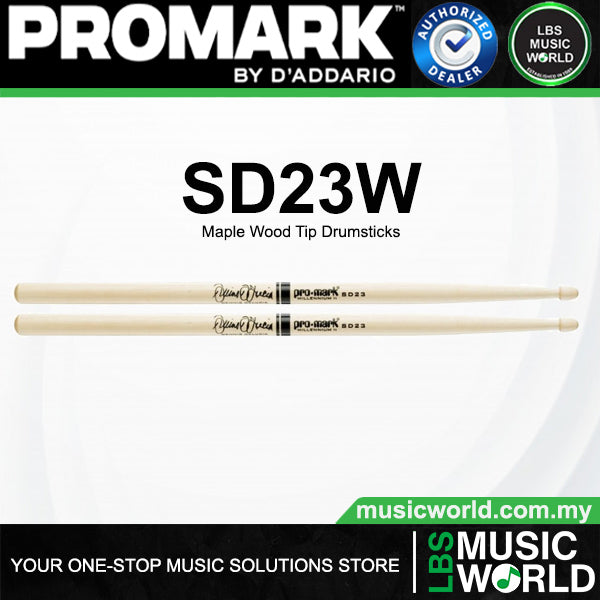 ProMark SD23W Dennis Delucia Maple Wood Tip Drumsticks