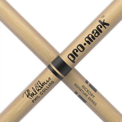 ProMark TXPCW Phil Collins Lacquered Hickory Round Wood Tip Drumsticks