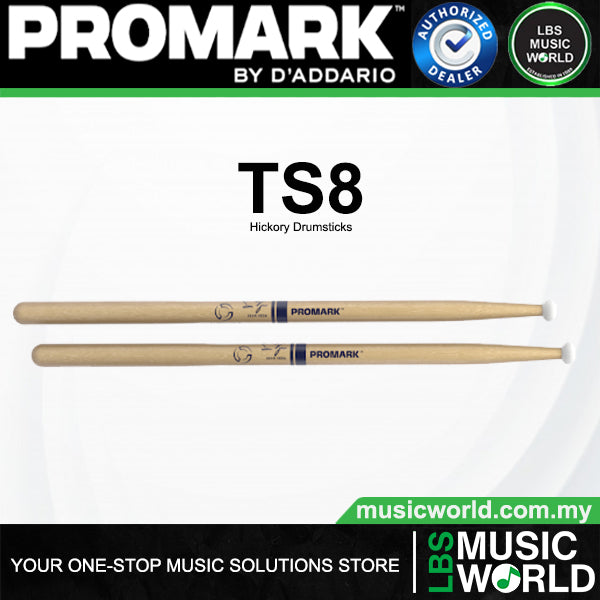 ProMark TS8 Sean Vega Hickory Custom Nylon Tip Drumsticks