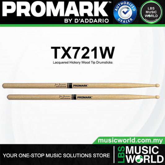 ProMark TX721W Marco Minnemann Hickory Barrel Wood Tip Drumsticks