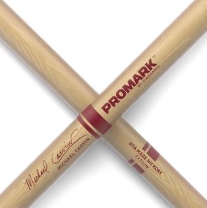 ProMark TX733W Michael Carvin Hickory Small Round Wood Tip Drumsticks