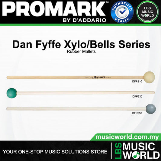 ProMark Dan Fyffe Xylophone and Bells Series Rubber Mallets (DFP210 DFP230 DFP250)