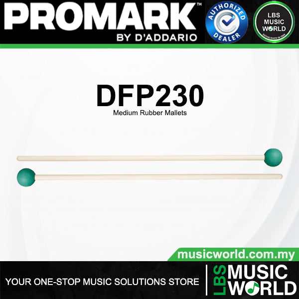 ProMark Dan Fyffe Xylophone and Bells Series Rubber Mallets (DFP210 DFP230 DFP250)