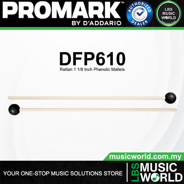 ProMark Dan Fyffe Rattan Series Phenolic Brass Poly Mallets (DFP600 DFP610 DFP620 DFP630 DFP640)