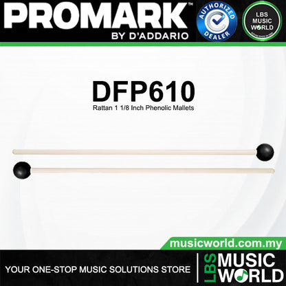 ProMark Dan Fyffe Rattan Series Phenolic Brass Poly Mallets (DFP600 DFP610 DFP620 DFP630 DFP640)