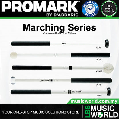 ProMark Marching Series Aluminium Shaft Tenor Mallets (ATA1 ATA2 ATA3 ATA4 ATA2S)