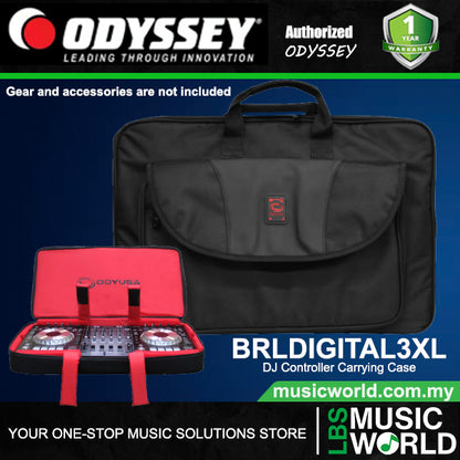 ODYSSEY BRLDIGITAL3XL Triple Extra Large DJ Controller Mixer Media Player Case