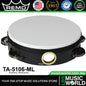 Remo Economy Tambourine Single Row Jingles with Quadora Black - 6" 8" (TA5106ML TA5108ML)