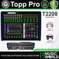 Topp Pro T2208 16 Channel Digital Mixer Console with 7 Inch Touch Screen