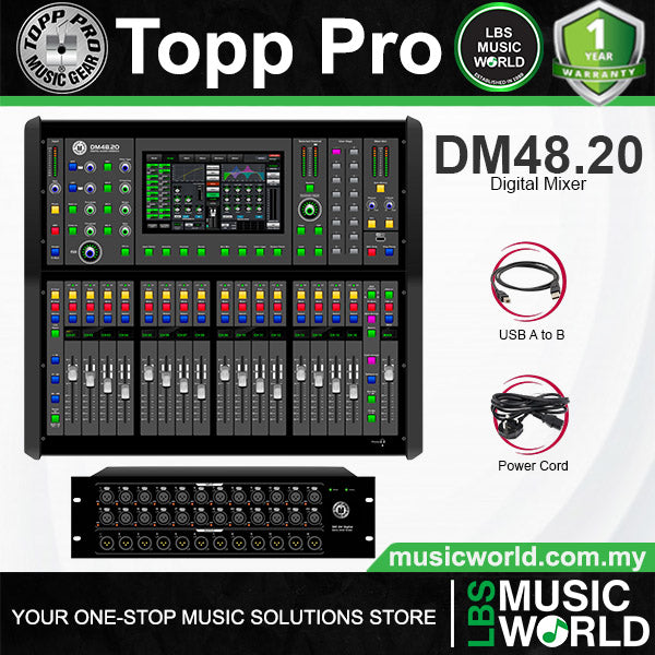 Topp Pro DM48.20 48 Channel Digital Mixing Console with 10 Inch Touch Screen