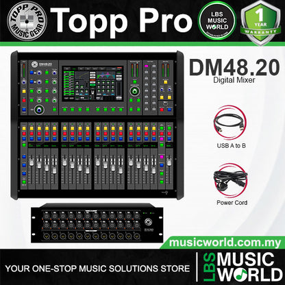 Topp Pro DM48.20 48 Channel Digital Mixing Console with 10 Inch Touch Screen