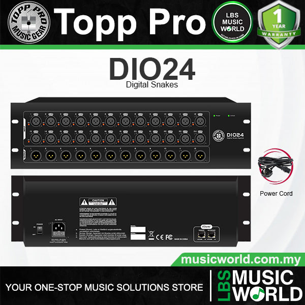 Topp Pro DIO.24 Dante Digital Snake for Topp Pro DM Series Digital Mixers