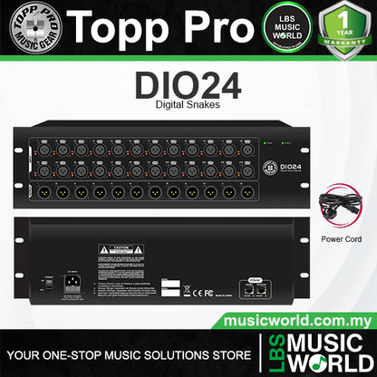 Topp Pro DIO.24 Dante Digital Snake for Topp Pro DM Series Digital Mixers