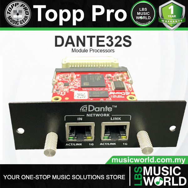Topp Pro DANTE-32S Dante Expansion Card for DM48.20 and DM24.12