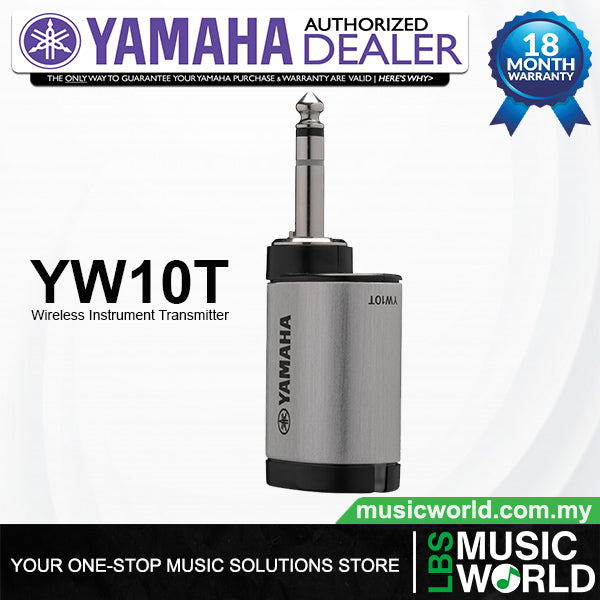 Yamaha YW10T 24 bit Digital Wireless Instrument Transmitter with Rechargeable Battery