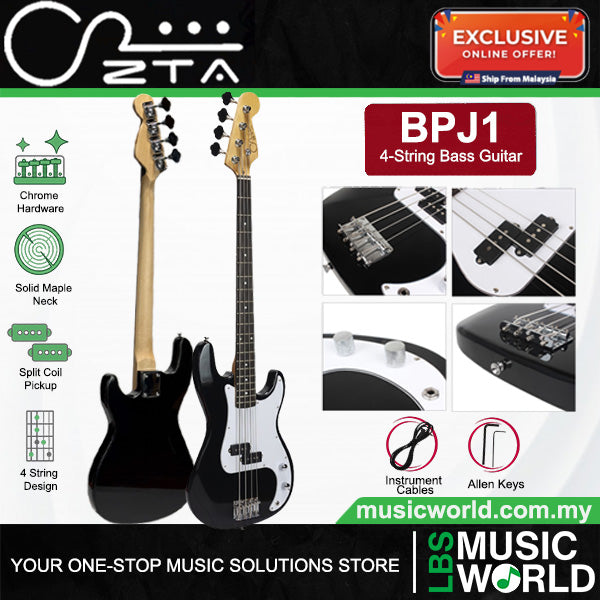 ZTA BPJ1 Precision Electric Bass Package with Amplifier Bundle Set