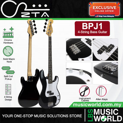 ZTA BPJ1 Precision Electric Bass Package with Amplifier Bundle Set