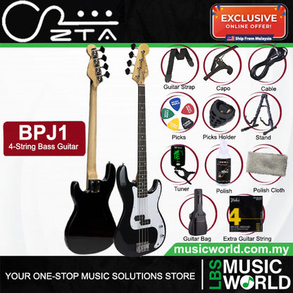 ZTA BPJ1 Precision Electric Bass Package with Amplifier Bundle Set