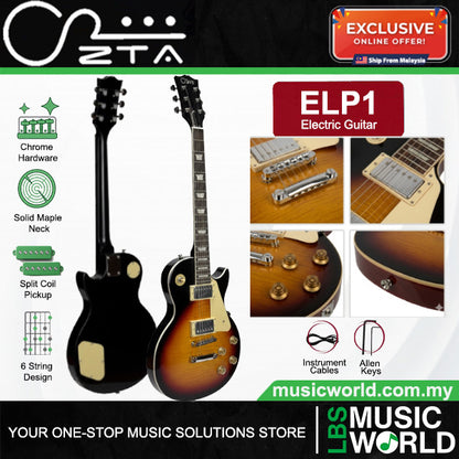 ZTA ELP1 Les Paul Electric Guitar Package with Amplifier Bundle Set