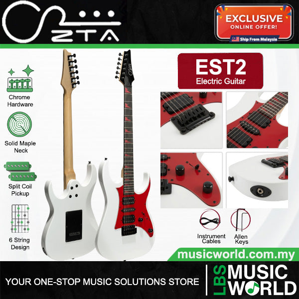 ZTA EST2 Super Stratocaster Electric Guitar Package Amplifier Bundle Set with Tremolo