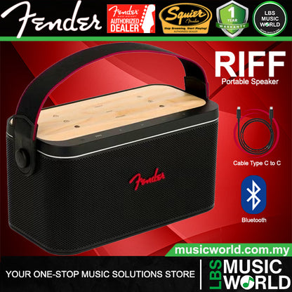 Fender RIFF 60 Watt Portable Bluetooth Speaker Mini Amp for Electric Instrument