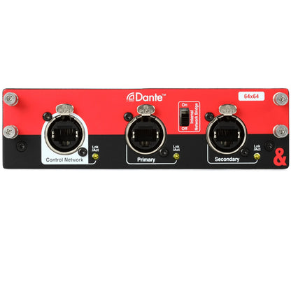 Allen & Heath Dante 64×64 64 Channel Dante Option Card for dLive and Avantis Consoles