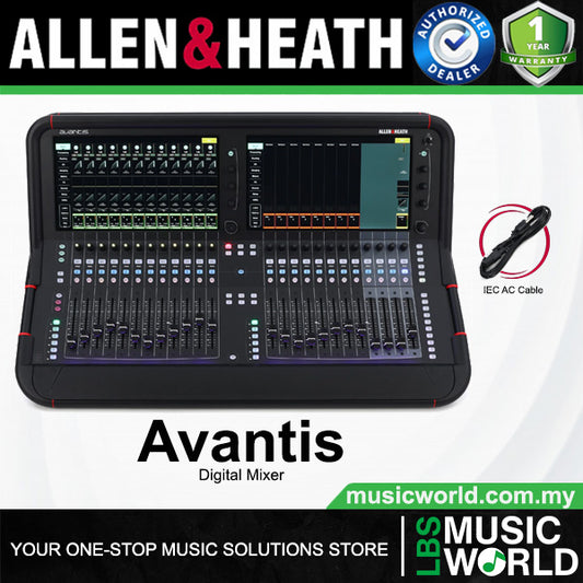 Allen & Heath Avantis 64 Channel 42 Bus Compact Console Digital Mixer With HD Touchscreen