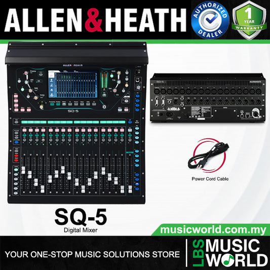 Allen & Heath SQ-5 48-Channel Compact Digital Mixer With 7 Inch Touchscreen (SQ5 SQ 5)