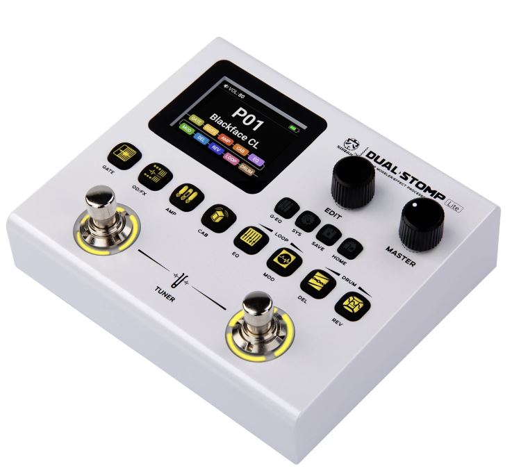 SORAN Dual Stomp Pedal Amp Modeling Multi Effects Electric Guitar And Bass Processor