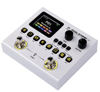 SORAN Dual Stomp Pedal Amp Modeling Multi Effects Electric Guitar And Bass Processor