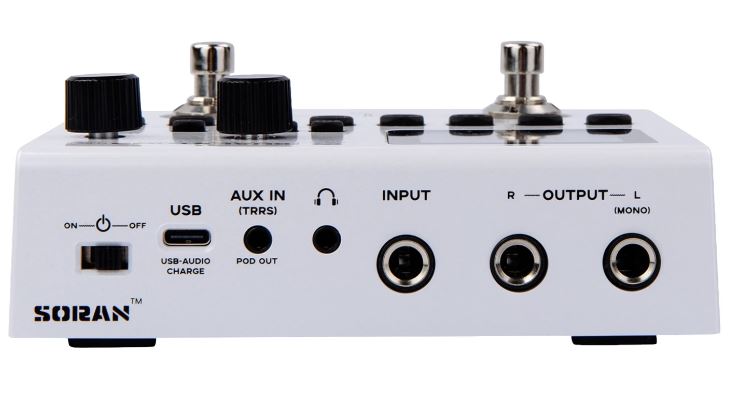 SORAN Dual Stomp Pedal Amp Modeling Multi Effects Electric Guitar And Bass Processor