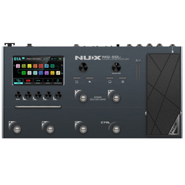 Nux MG-50Li Amp Modeler Multi Effects Electric Guitar Processor Pedal (MG50Li)